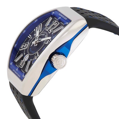Pre-owned Franck Muller Vanguard Racing Automatic Black Dial Men's Watch 45scracingblkbu