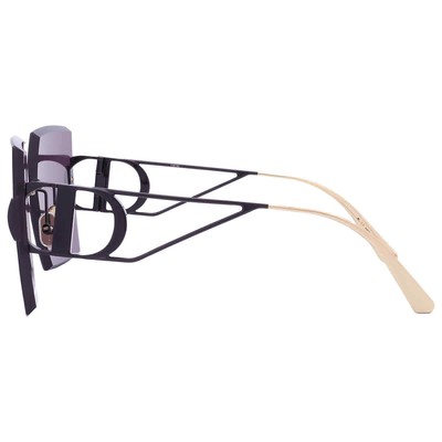 Pre-owned Dior Grey Mirror Square Ladies Sunglasses 30montaigne S7u I0a7 61 30montaigne In Gray