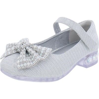 

Серебристые туфли Мэри Джейн Doe A Dear Girls 11, средний (B,M) Little Kid BHFO 7032, Серебряный