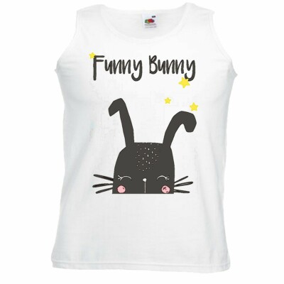 Tank Top FUNNY BUNNY LUSTIGER HASE OSTERHASE KANINCHEN ZWERGKANINCHEN