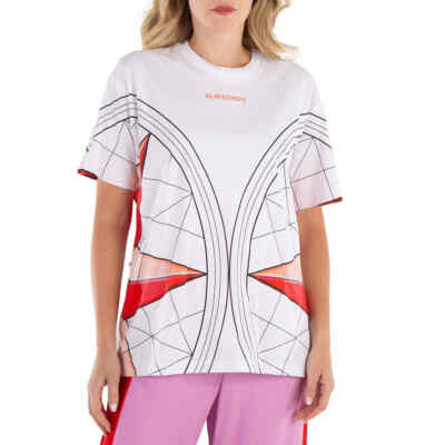 Burberry White Carrick Star Print Logo T-Shirt