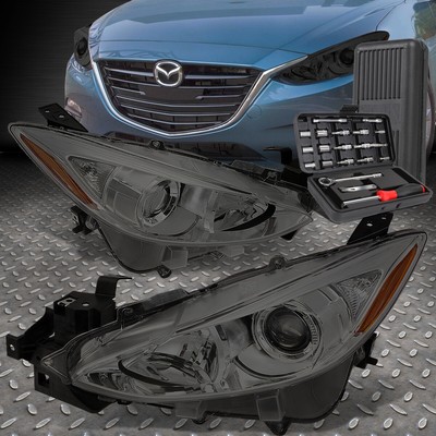 ДЛЯ 14-16 MAZDA 3 ДЫМЧАТЫЙ КОРПУС ЯНТАРНАЯ УГЛОВАЯ ЛАМПА ПРОЕКТОРА + НАБОР ИНСТРУМЕНТОВ