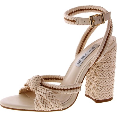 Женские плетеные босоножки на ремешках цвета слоновой кости Steve Madden, размер 6,5 (B, M) BHFO 2638