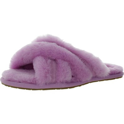 Угги женские Scuffita фиолетовые уютные шлепанцы-слайдеры Shoes 6 Medium (B,M) BHFO 7688