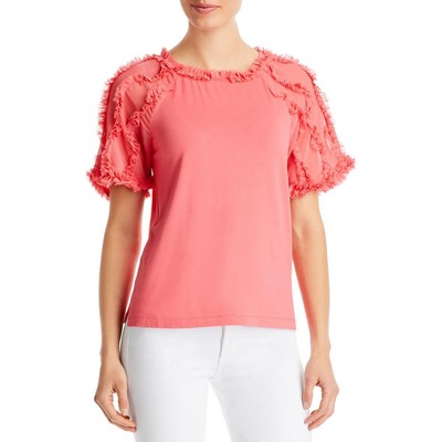 Kobi Halperin Женский розовый повседневный пуловер из искусственного шелка Betsy Top XS BHFO 0404