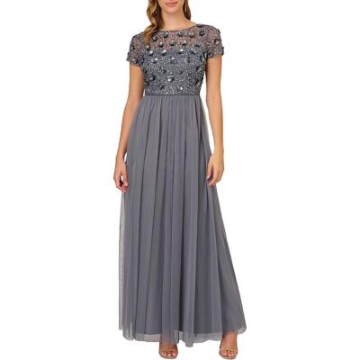 Adrianna Papell Женское длинное вечернее платье с украшением BHFO 2505