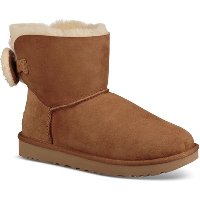 Ugg Женские теплые замшевые ботинки из овечьей шерсти Arielle Tan 6 Medium (B,M) BHFO 3196
