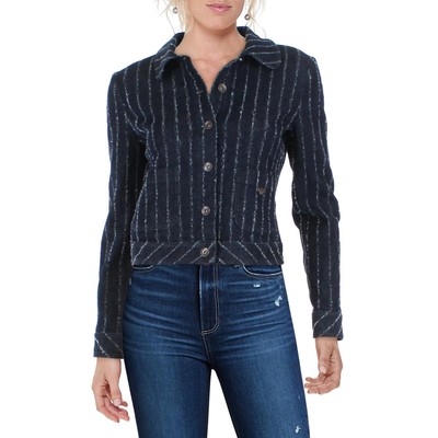 

Emporio Armani Женская Синяя Укороченная Джинсовая Куртка Пальто  BHFO 4079, Denim blue, 6K2B88