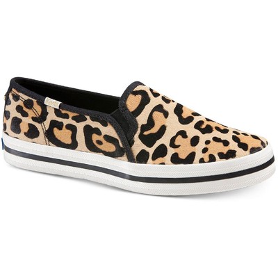 

Женские светло-коричневые повседневные и модные кроссовки Keds For Kate Spade 10 Medium (B,M) 7328, Leopard pony tan