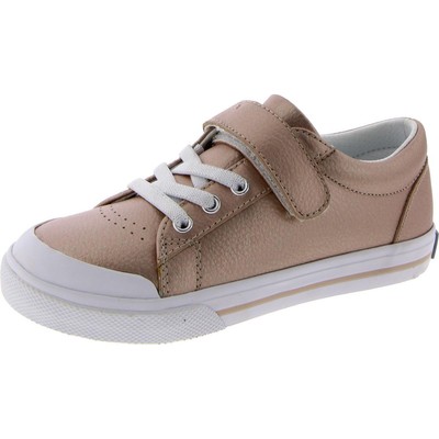 Повседневные и модные кроссовки Footmates Girls Reese из розовой кожи BHFO 3716