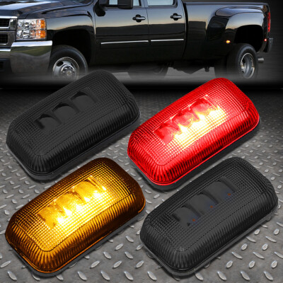 ДЛЯ 15-19 SILVERADO SIERRA 4X С ДВОЙНЫМ БОКОВЫМ КРЫЛОМ СВЕТОДИОДНЫЙ ГАБАРИТНЫЙ ФОНАРЬ КАБИНЫ ДЫМЧАТЫЙ