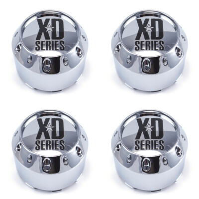 キャニオン KMC XD Series 464K106 905K106 Chrome Wheel Center Caps 5/6