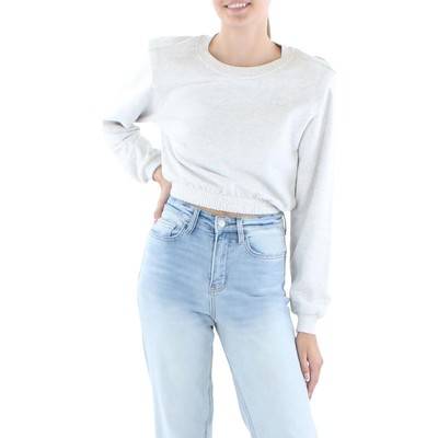 

BLANKNYC] Женская серая укороченная повседневная удобная толстовка  BHFO 2706, Grey