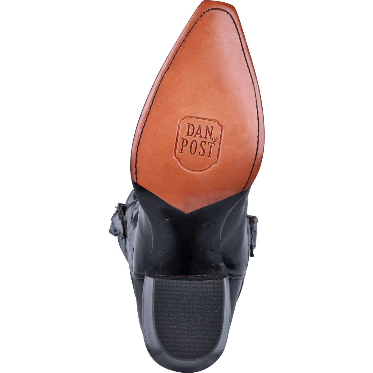 Pre-owned Dan Post Ladies  Maria Black Napalino Leather Western Fashion Boots Dp3200