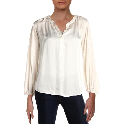 

VELVET BY GRAHAM - SPENCER Женская блузка Trinette цвета слоновой кости на пуговицах  BHFO 9308, Cream