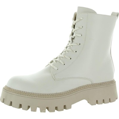 Женские армейские ботинки Steve Madden цвета слоновой кости на шнуровке 8 Medium (B, M) 9079