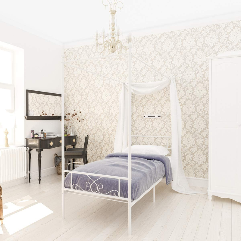 With Ball Design Sturdy Steel Slats No Box Spring Need