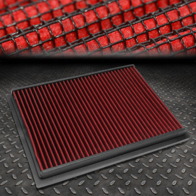 ДЛЯ 10-16 GX460/10-17 4RUNNER КРАСНАЯ МНОГОРАЗОВАЯ ПАНЕЛЬ ВПУСКА ПРОТОЧНОГО ВОЗДУШНОГО ФИЛЬТРА ДВИГАТЕЛЯ