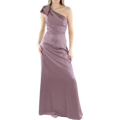 

Amsale Женское розовое атласное вечернее платье трапециевидной формы  BHFO 3127, Mauve