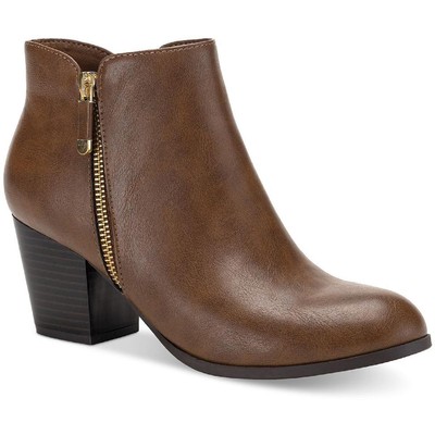 

Женские коричневые ботильоны Style - Co. Masrinaa 11, средние (B,M) BHFO 8797, New choco smooth