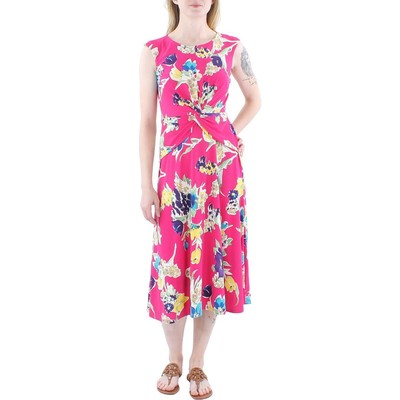 Женское платье-футляр Lauren Ralph Lauren с цветочной сборкой на панелях BHFO 0755