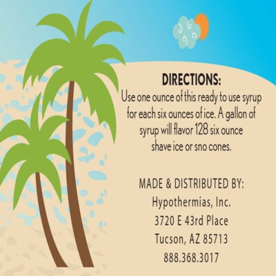 Hypothermias BLUEBERRY Flavor Syrup 🍧 Snow Cone machine Shaved Ice Syrup GALLON