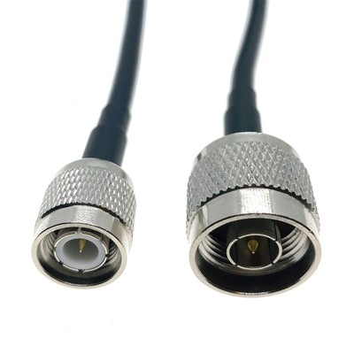 RG58 Cable N Male Plug to TNC Male Crimp Coaxial RF Connector 50 Ohm Jumper Lot