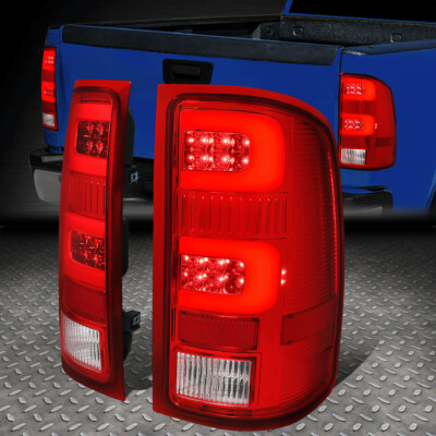 [СВЕТОДИОДНАЯ ПЛАНКА С-ОБРАЗНОЙ ФОРМЫ]ДЛЯ 07-14 SIERRA 1500 2500HD 3500HD ЗАДНИЙ ФОНАРЬ СТОП-СИГНАЛ КРАСНЫЙ