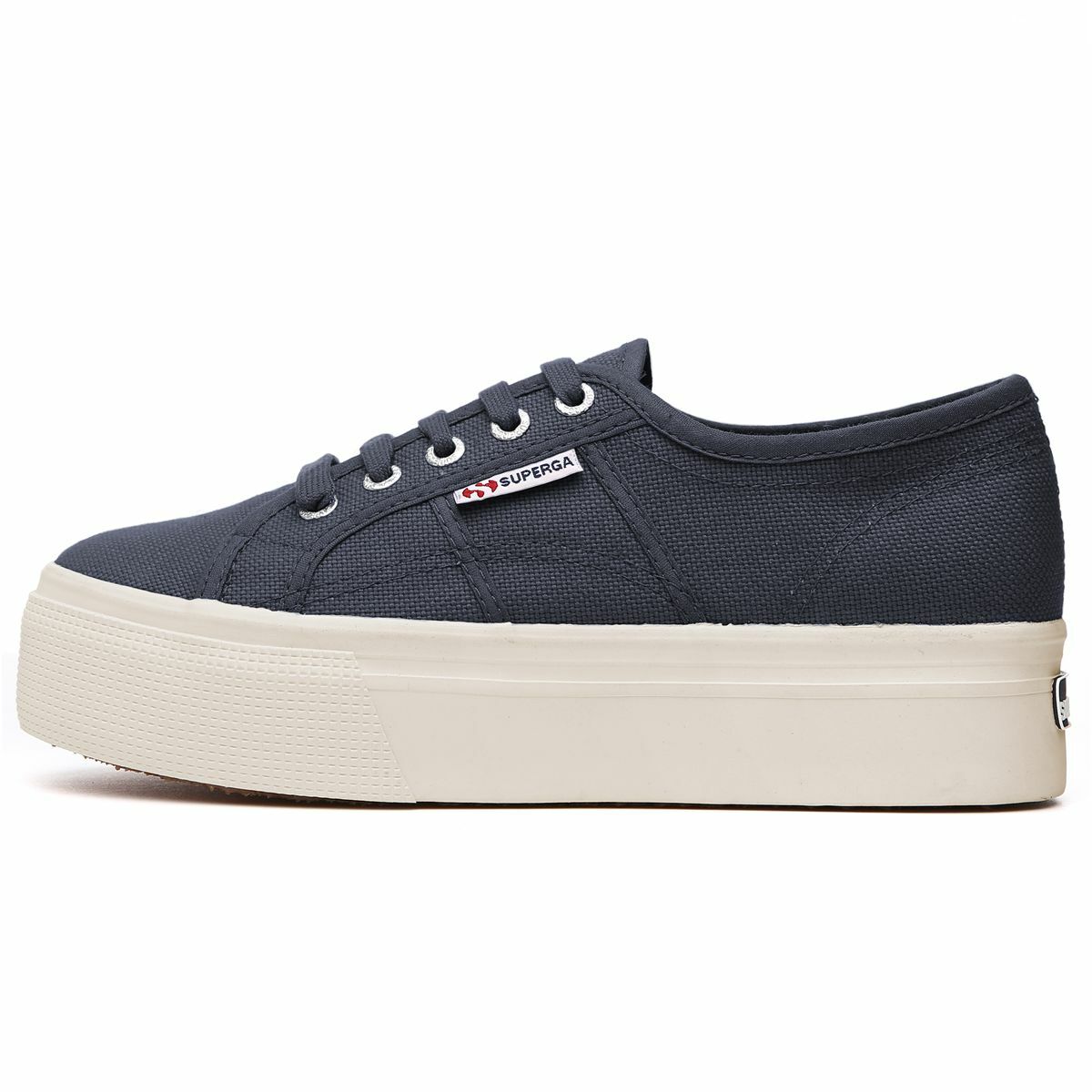 SCARPE SUPERGA DONNA 2790 PLATFORM ZEPPA INTERNA UP AND DOWN BLU NAVY 933