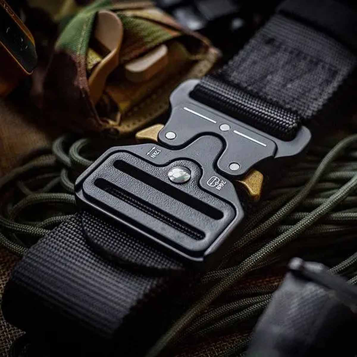Tactical Waist Belt Include Metal Buckle Black 30-45 Inch Black