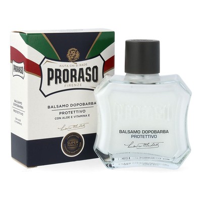 Proraso Balsamo Dopobarba Protettivo Aftershave Balm Aloe Vitamin E Blue 3.4oz