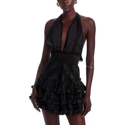 LoveShackFancy Womens Quintelle  Black Cocktail And Party Dress S BHFO 7736