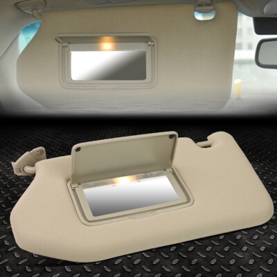 ДЛЯ 13-19 PATHFINDER 14-19 INFINITI ЛЕВЫЙ СОЛНЦЕЗАЩИТНЫЙ КОЗЫРЕК ВОДИТЕЛЯ с ТУАЛЕТНЫМ СТОЛИКОМ СВЕТЛО-БЕЖЕВОГО ЦВЕТА