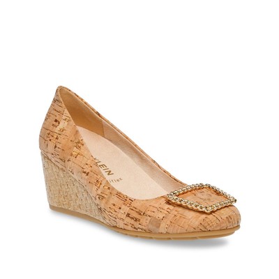 Женские слипоны Anne Klein Senna Tan Stretch Slip On Shoes 9 среднего размера (B,M) BHFO 2260