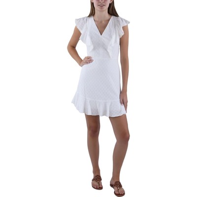 Женское приталенное мини-платье-футляр BCBGMAXAZRIA в белую полоску S BHFO 4602