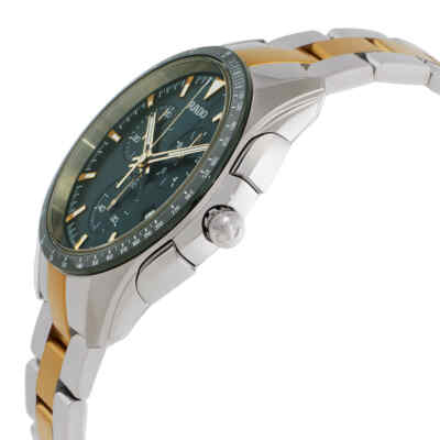 Pre-owned Rado Hyperchrome Chronograph Quartz Green Dial Men's Watch R32259323