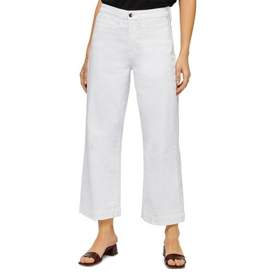 Jen7 by 7 for All Mankind Женские белые укороченные джинсы из денима с широкими штанинами 18 BHFO 6942