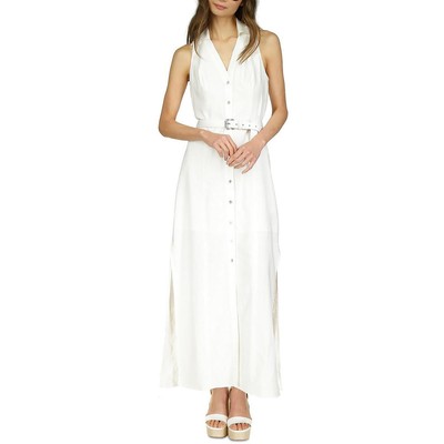Женское платье-рубашка с белым воротником MICHAEL Michael Kors Petites PL BHFO 1023
