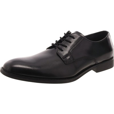 Calvin Klein Mens Maxler Black Formal Derby Shoes Flats 8.5 Medium (D) BHFO 5456