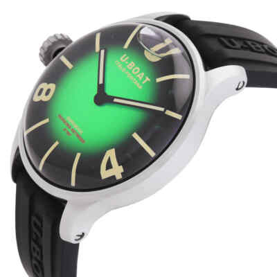 Pre-owned U-boat Lefty Darkmoon Quartz Green Dial Men's Watch 8702