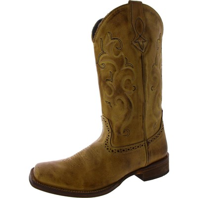 Женские ковбойские ботинки в стиле вестерн Roper Womens Lindsey Tan 9 Medium (B,M) BHFO 6984