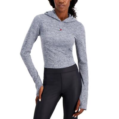 

Tommy Hilfiger Sport Женская темно-синяя худи для фитнеса с вырезами Athletic  BHFO 7688, Navy
