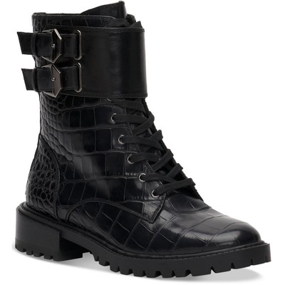 Vince Camuto Womens Fawdry Black Combat & Lace-up Boots 5 Medium (B,M) BHFO 8876