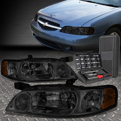 ДЛЯ 00-01 NISSAN ALTIMA ДЫМЧАТЫЙ КОРПУС ЯНТАРНОЙ УГЛОВОЙ ФАРЫ ГОЛОВНОГО ФОНАРЯ + НАБОР ИНСТРУМЕНТОВ