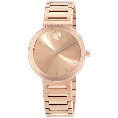 Женские часы Movado Bold Horizon Quartz с циферблатом из розового золота 3601089