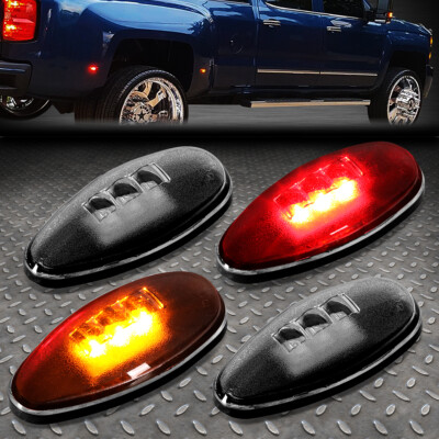 ДЛЯ 2001-2014 ГОДОВ ВЫПУСКА CHEVY SILVERADO/GMC SIERRA КОМПЛЕКТ СВЕТОДИОДНЫХ ФОНАРЕЙ С ДЫМЧАТЫМИ ЛИНЗАМИ НА ДВОЙНОМ КРЫЛЕ