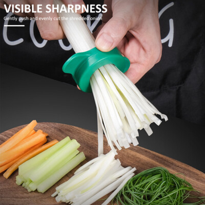 Onion Fruit Vegetable Scallion Cutter Shred Silk Chopped Spring Onion Slicer~