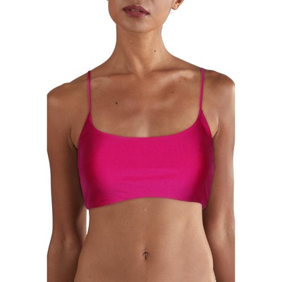 

Женский вязаный пляжный купальник JADE с квадратным вырезом, топ для плавания-бикини BHFO 7899, Fuchsia sheen