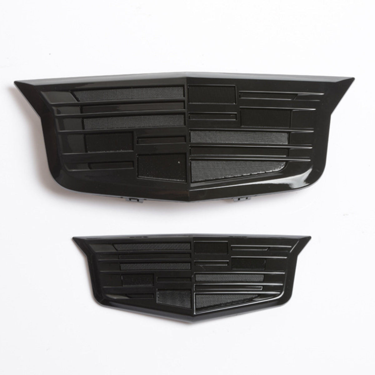 Black Gloss Front Grill Tailgate Emblem Badge for Cadillac XTS ATS 2015