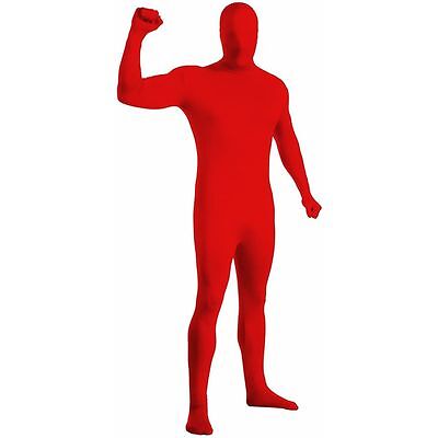 ZENTAI SUIT COSTUME ADULT 2nd SKIN SUIT SPANDEX BODYSUIT HALLOWEEN RED MAN
